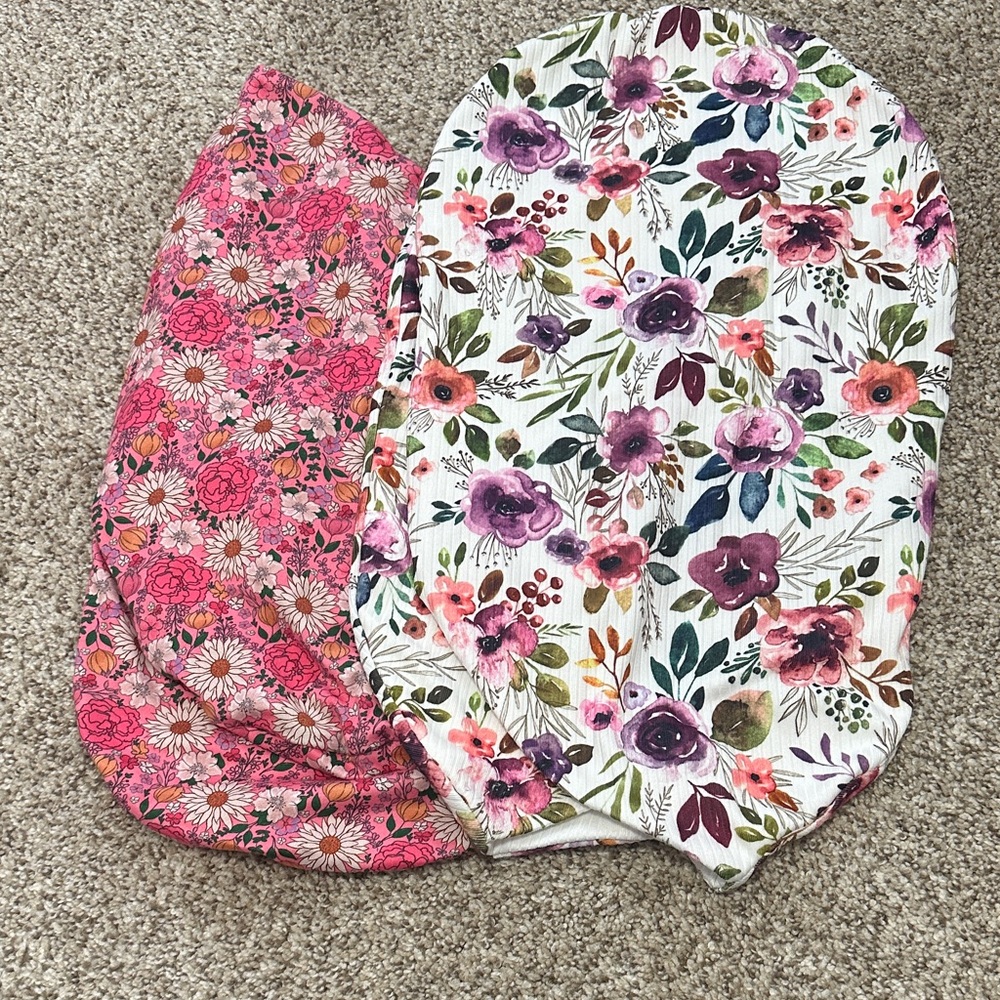 Set of 2 Mama Coco Floral Baby Swaddles